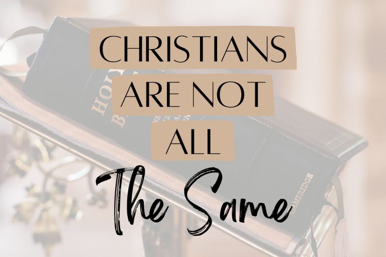 Christians are not all the same