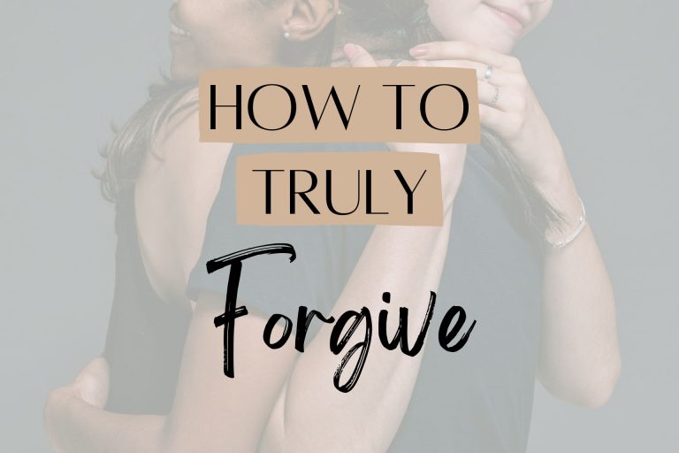 How to forgive someone